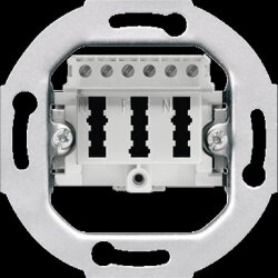 Jung TAE-Anschlussdose, alpinweiß TAE3X6NFNUPO