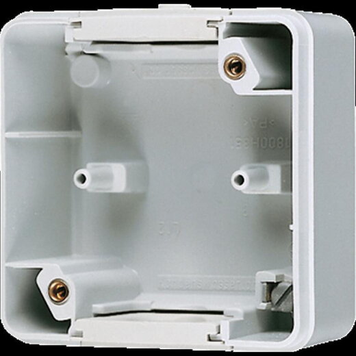 Jung Montagegehäuse 1fach, Thermoplast, WG 800, grau 800