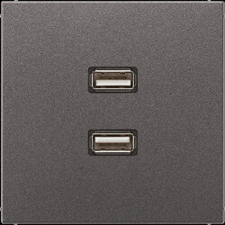 Jung Multimedia-Anschlusssystem 2 x USB 2.0, Serie...