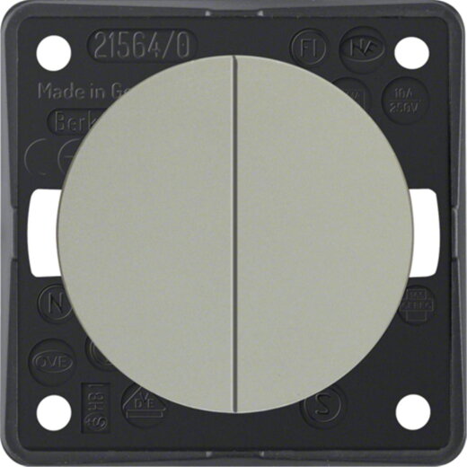 Berker Wippentaster 936752568 2S chrom matt lackiert 936752568