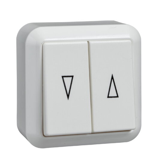 ELSO AP-Jalousietaster 382804 10A CONTURA reinweiß