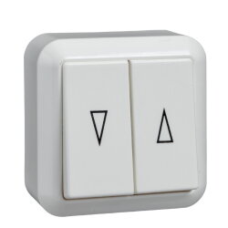 ELSO AP-Jalousietaster 382804 10A CONTURA reinweiß