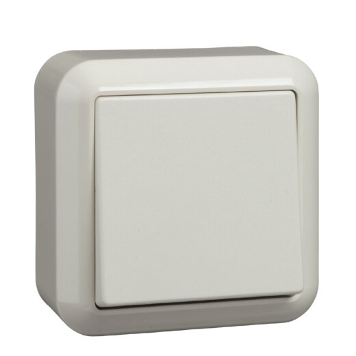 ELSO AP-Wechseltaster 382600 10A CONTURA perlweiß