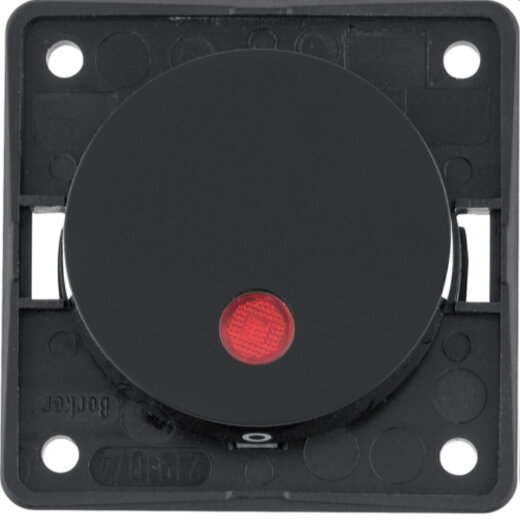 Berker Kontrollwippschalter 937622510 12V schwarz glänzend 937622510