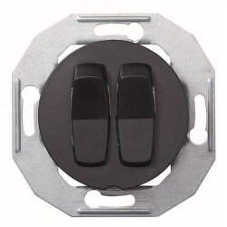 ELSO Serienschalter WDE011216 mit Zentralplatte sw Renova