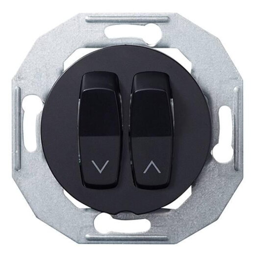 ELSO Jalousietaster WDE011254 mit Zentralplatte sw Renova