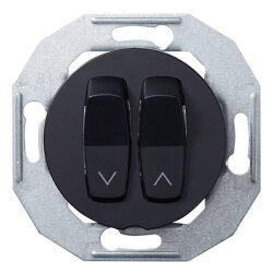 ELSO Jalousietaster WDE011254 mit Zentralplatte sw Renova