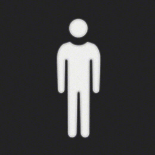 Berker Folie 19058001 eckig Aufdruck Mann 19058001