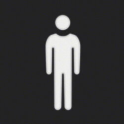 Berker Folie 19058001 eckig Aufdruck Mann 19058001