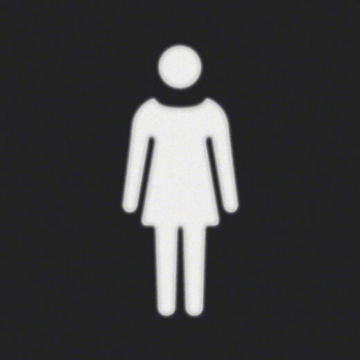 Berker Folie 19058002 eckig Aufdruck Frau 19058002