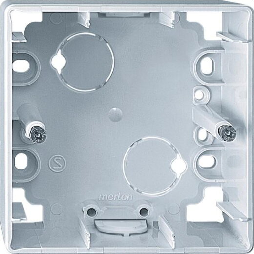 Merten AP-Gehäuse 519125 1fach aktivweiss glaenzend