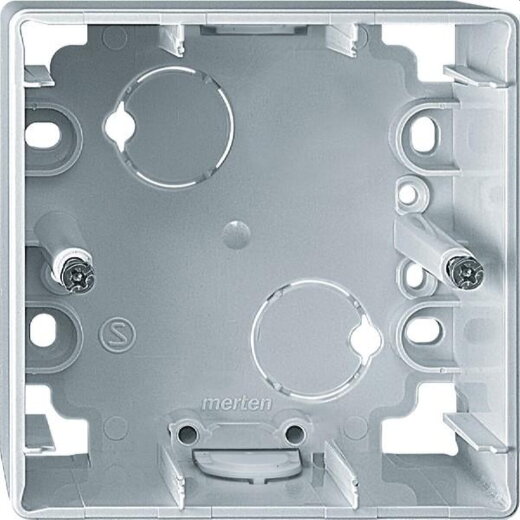 Merten AP-Gehäuse 519119 1fach polarweiss glaenzend