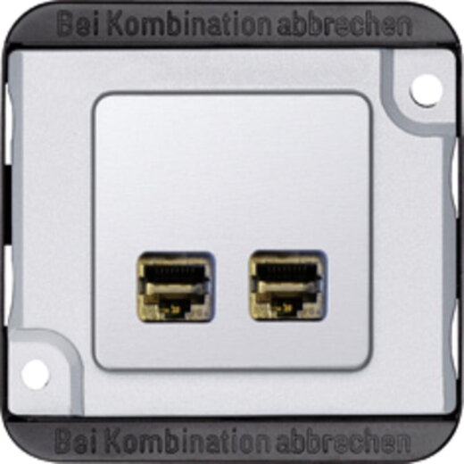 Merten Anschlussmodul Panzer Actassi RJ45 2fach Zentralplatte