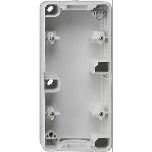 Gira Gehäuseunterteil 093830 2fach senkrecht WG AP grau