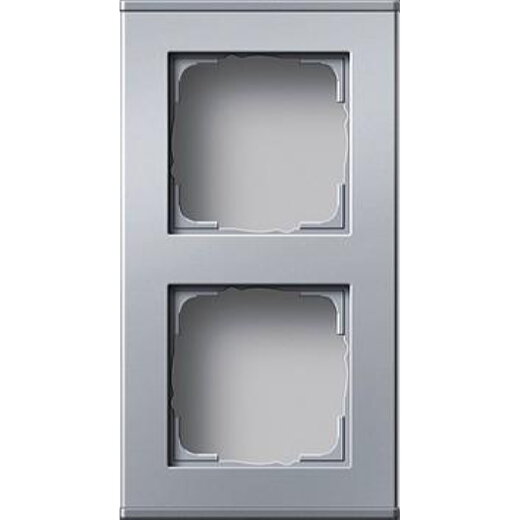 Gira Profil 136226 2fach 55 Aluminium