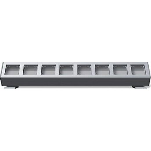 Gira Profil 119826 8fach + Winkel 55 Aluminium
