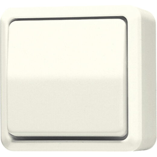 Jung Wippschalter, Kreuz, 10 AX 250 V ~, AP 600, weiß 607A