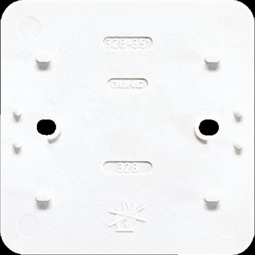 Jung Bodenplatten für die Serie AP 600 1fach, für Einzelgeräte, AP 600, weiß 328