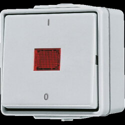 Jung Wipp-Kontrollschalter, Aus 2-pol., 10 AX 250 V ~,...