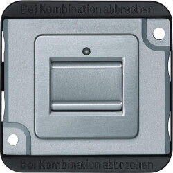 Merten Kreuzschalter MEG3117-7060 1polig mattsilber