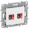 Legrand Lautsprecher 664781 Niloe 2fach ultraweiss