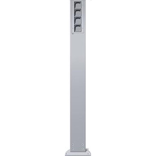 Gira Energiezapfsäule 135426 1400 mm 4 x Leereinheit Farbe Alu