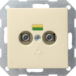 Gira Potentialausgleich 040501 2fach System 55 cremeweiss
