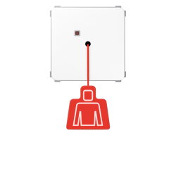 Jung Notrufsystem Zugtaster, Serie CD, alpinweiß...