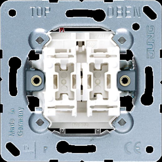 Jung Wippschalter, 10 AX 250 V ~, Serien, ohne Krallen 505EU