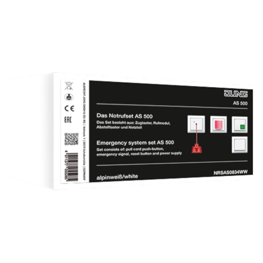 Jung Notrufset, Serie AS, alpinweiß NRSAS0834WW