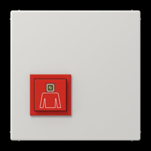 Jung Notrufsystem Ruftaster, Serie LS, lichtgrau NRSLS0834RTLG