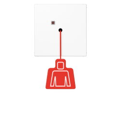 Jung Notrufsystem Zugtaster, Serie LS, alpinweiß...