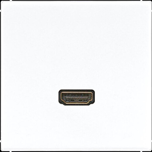 Jung Multimedia-Anschlusssystem HDMI, Serie LS, alpinweiß MALS1112WW