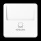 Jung Hotelcard-Schalter (ohne Taster-Einsatz), Serie CD, alpinweiß CD590CARDWW