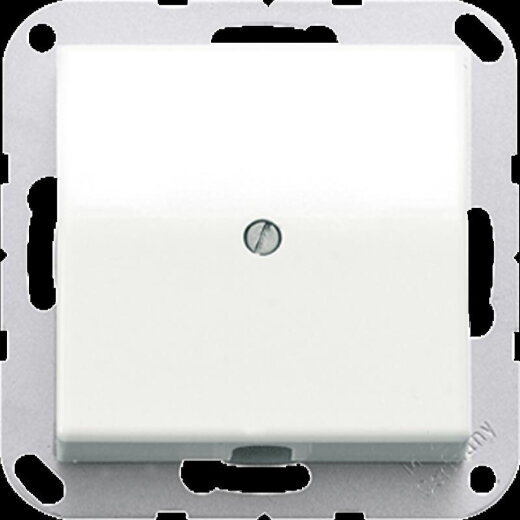 Jung Leitungsauslass mit Zugentlastung, Duroplast, Serie AS, alpinweiß AS590AWW