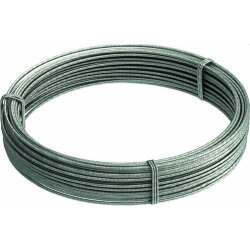 OBO Stahldraht-Spannseil 957 8 V4A m. Hanfseele 8