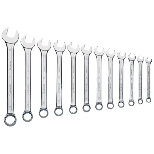 Klauke Ringmaulschlüsselsatz Ring-Maulschlüssel-Satz 12 teilig KL365