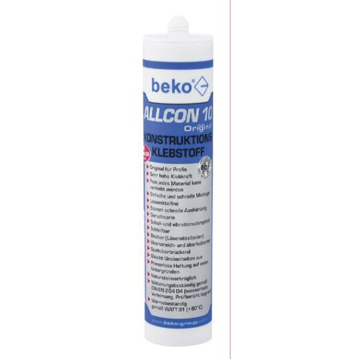 BEKO Konstruktionsklebstoff Allcon 10, 310ml Kartusche (MHD)