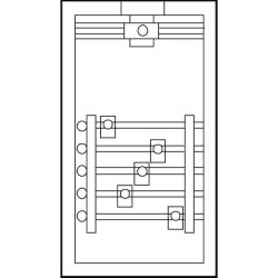 ABN Braun Anschlussgehäuse GAG136N 5x250A Sammelsch....