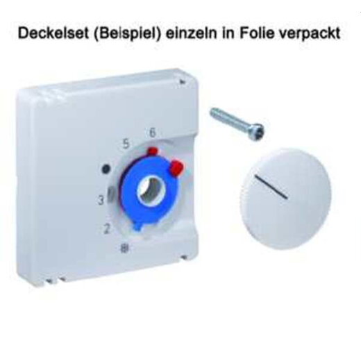 Alre-It Abdeckung für Raumtemperaturregler JZ-001.120 55x55mm verkehrsweiss glanz UN990086