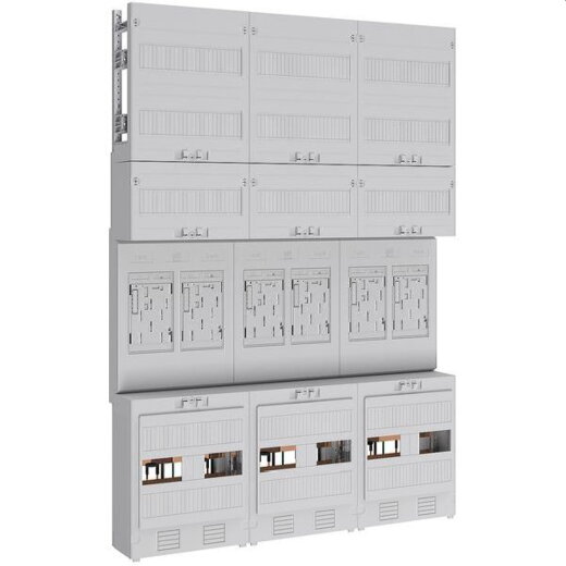 ABN Braun Zählerplatz eHZ 6Z mit Klemmstein 5polig EZ37160