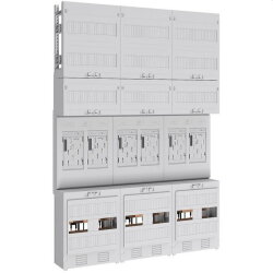 ABN Braun Zählerplatz eHZ 6Z mit Klemmstein/OKK...