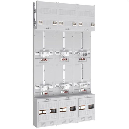 ABN Braun Zählerplatz 3Pkt 6Z sperrb. HS/ZSK 5polig 750x1350mm Z39660