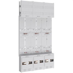 ABN Braun Zählerplatz 3Pkt 6Z Klemmstein/Kanal 5pol...