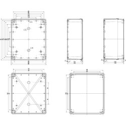 SCHN Industriegehäuse NSYTBS342912 ABS 325x275x120...