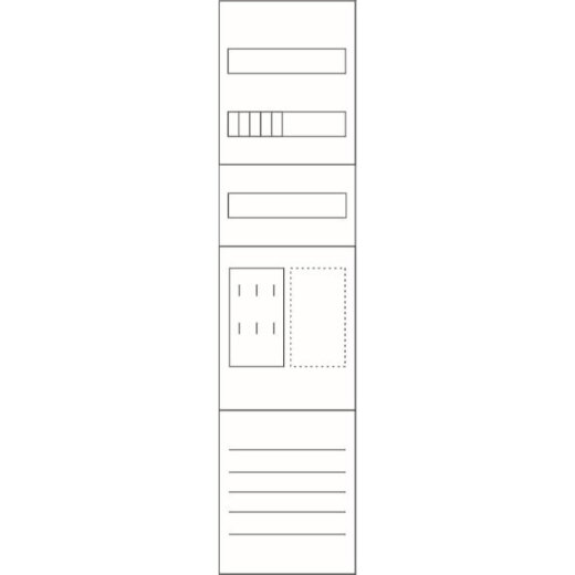 EATON Electric Zählerfeld ZSD-M17B0013 1feldrig