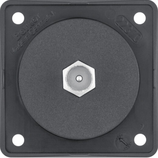 Berker Antennenverbinderdose 945812503 TV schwarz matt 945812503