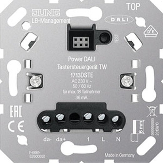 Jung Power-DALI-Taststeuergerät TW, mit Nebenstelleneingang 1713DSTE
