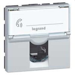 Legrand Datenanschlussdosen RJ45 Cat6A STP 2modulig alu...