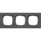 Gira Abdeckrahmen 0213235 3fach flach E2 anthrazit 0213235